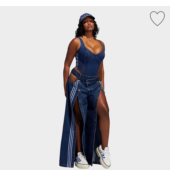 Ivy Park Rodeo Denim Collection 2 piece body suit and pants XL - Picture 3 of 10